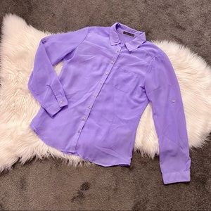 Lilac chiffon blouse